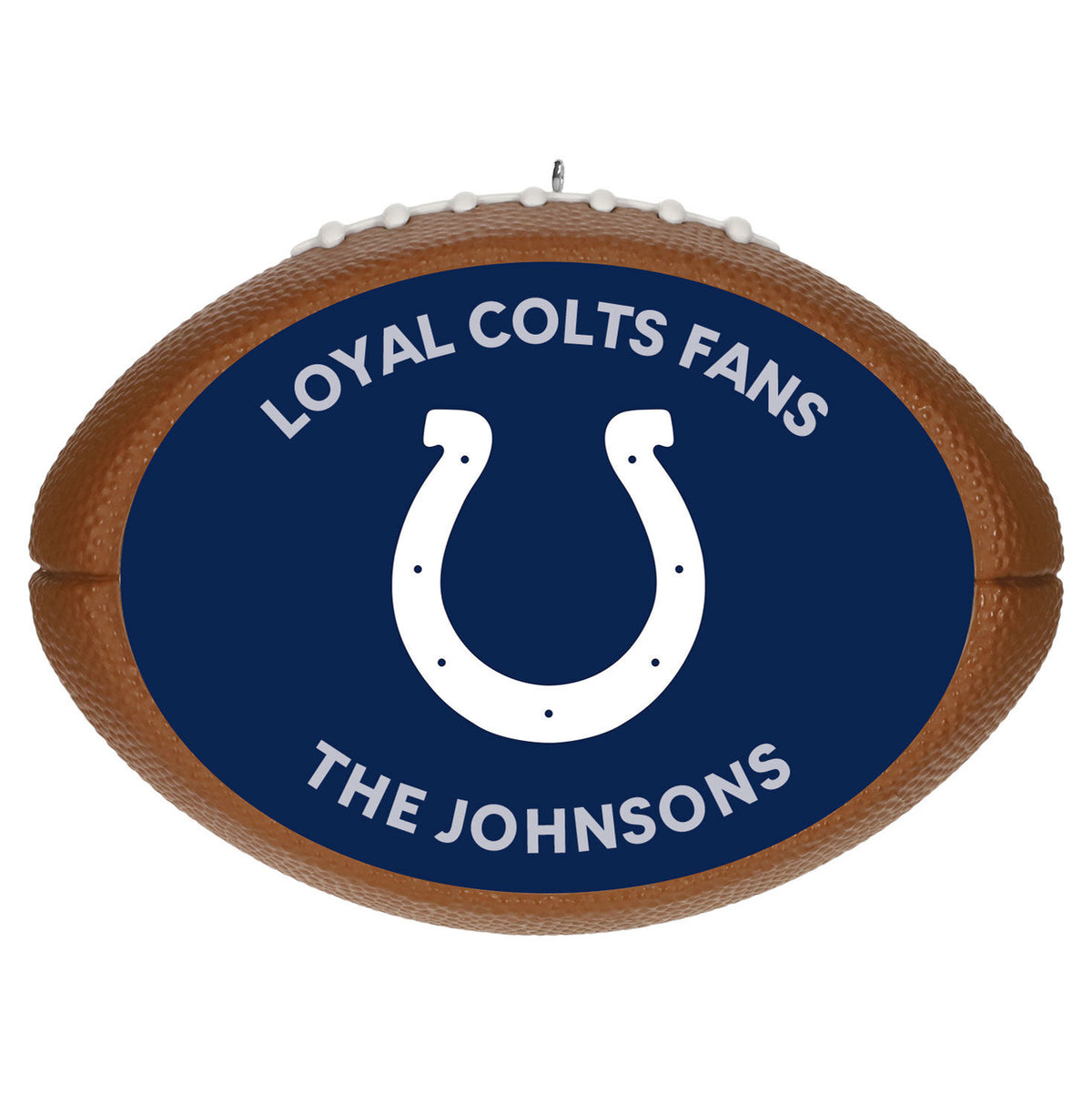 NFL Indianapolis Colts Football Personalized Ornament, Custom Text