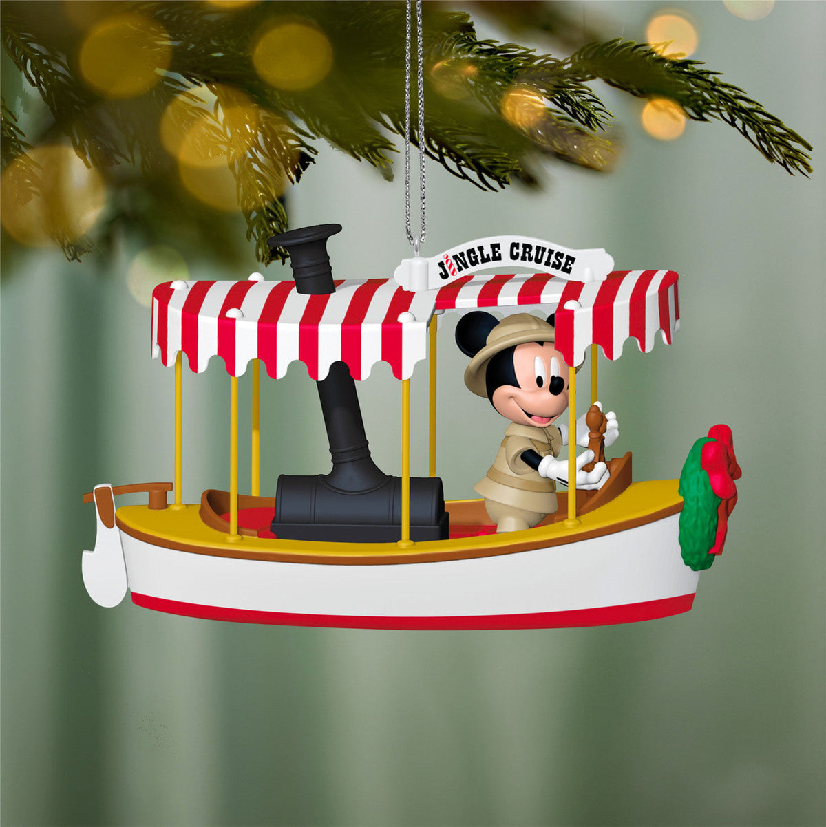 Hallmark + Disney Holiday Ever After Jingle Cruise A Holly, Jolly Journey Ornament With Sound