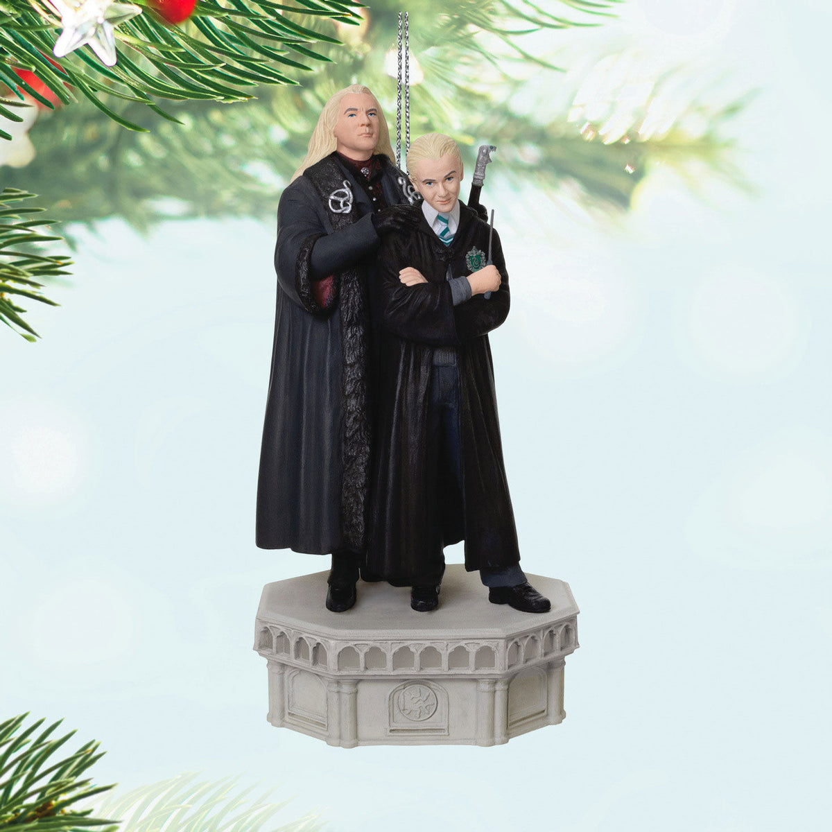 Harry Potter and the Chamber of Secrets™ Collection Lucius and Draco Malfoy™ Ornament With Light and Sound