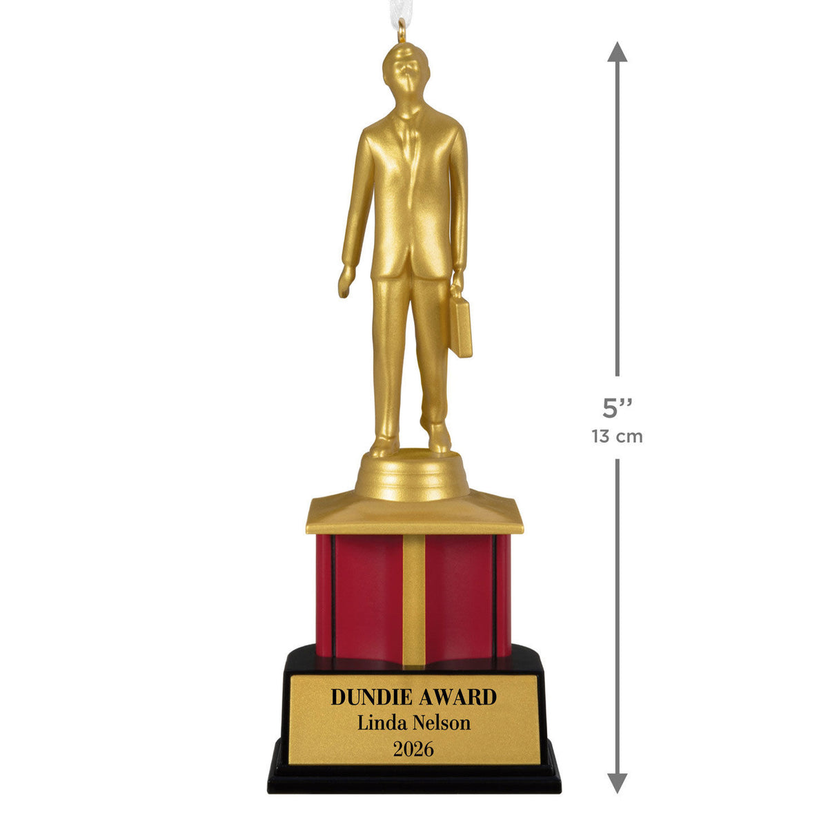 The Office Dundie Award Personalized Ornament, Custom Text