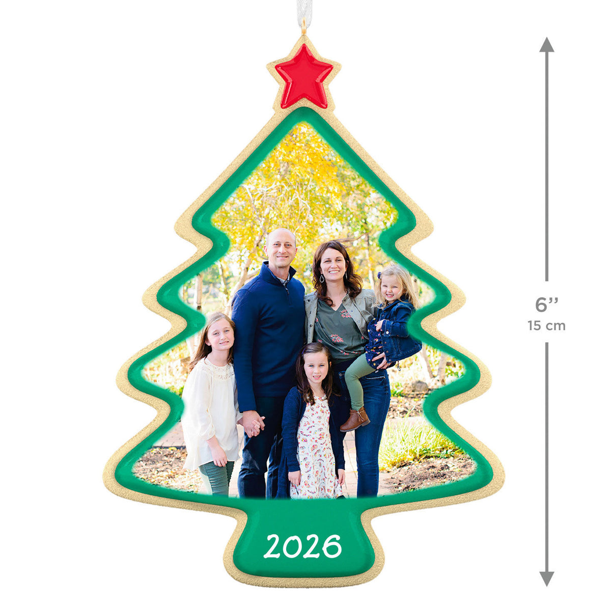 Sweet Memories Sugar Cookie Tree Personalized Ornament, Custom Full Photo and Text