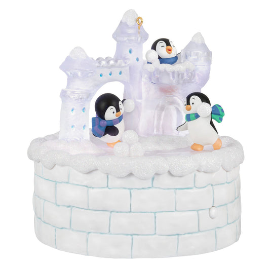 Snowball Fun Musical Ornament With Light and Motion