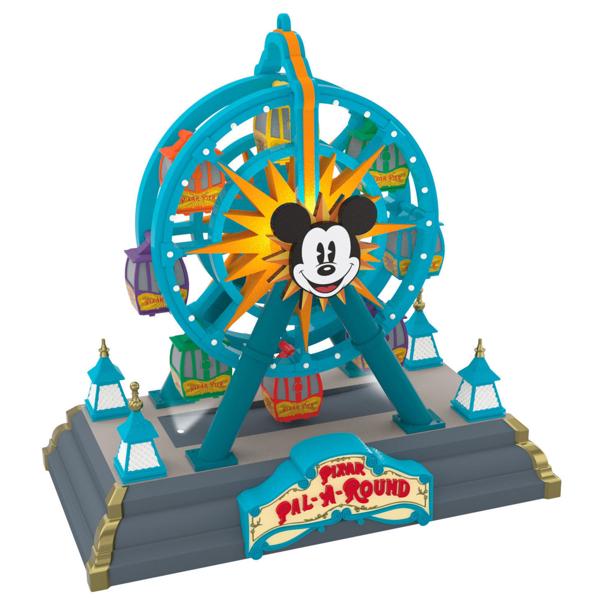 Disney California Adventure Park 25th Anniversary Pixar Pal-A-Round Ornament With Light