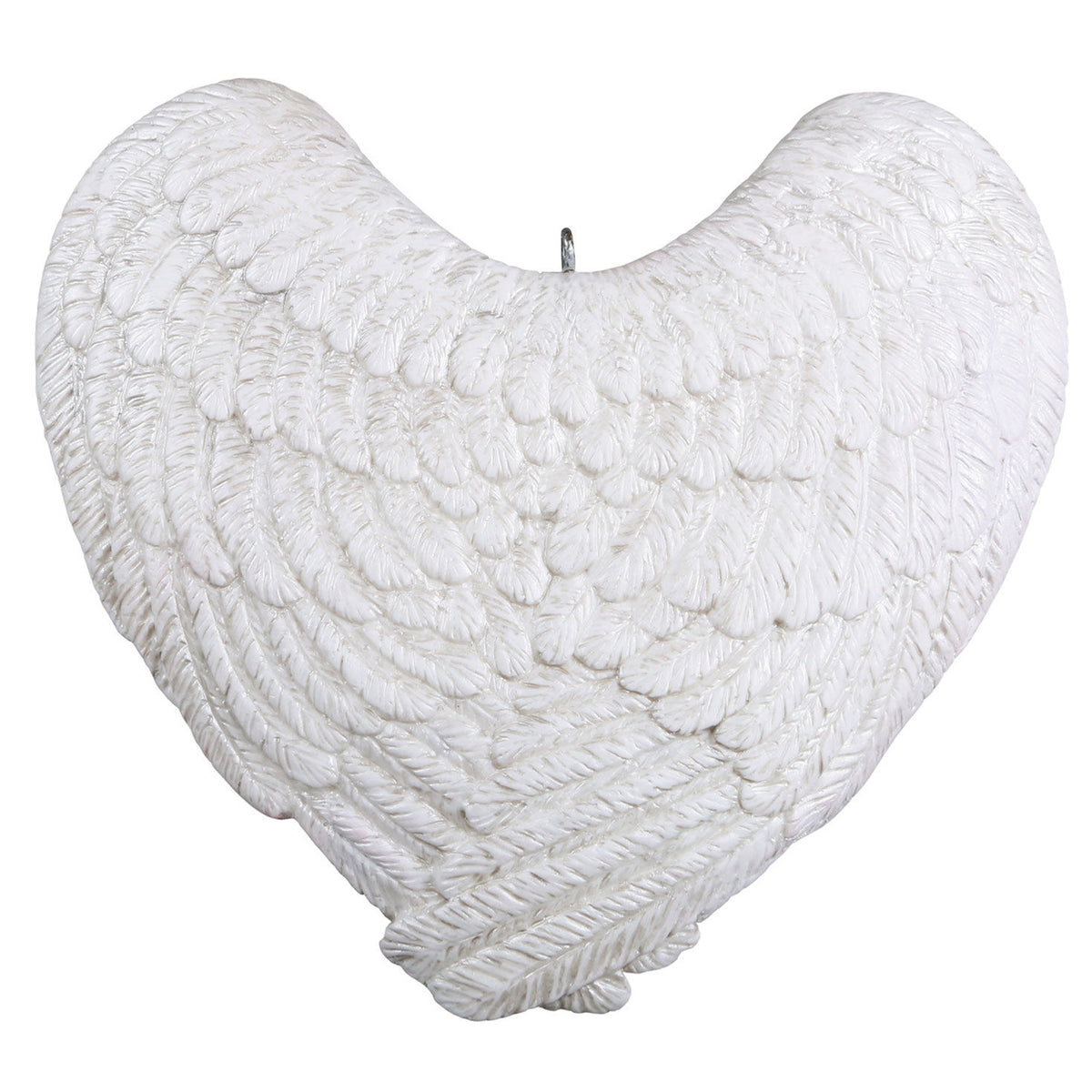 Forever Loved Memorial Heart and Angel Wings Personalized Ornament, Custom Photo