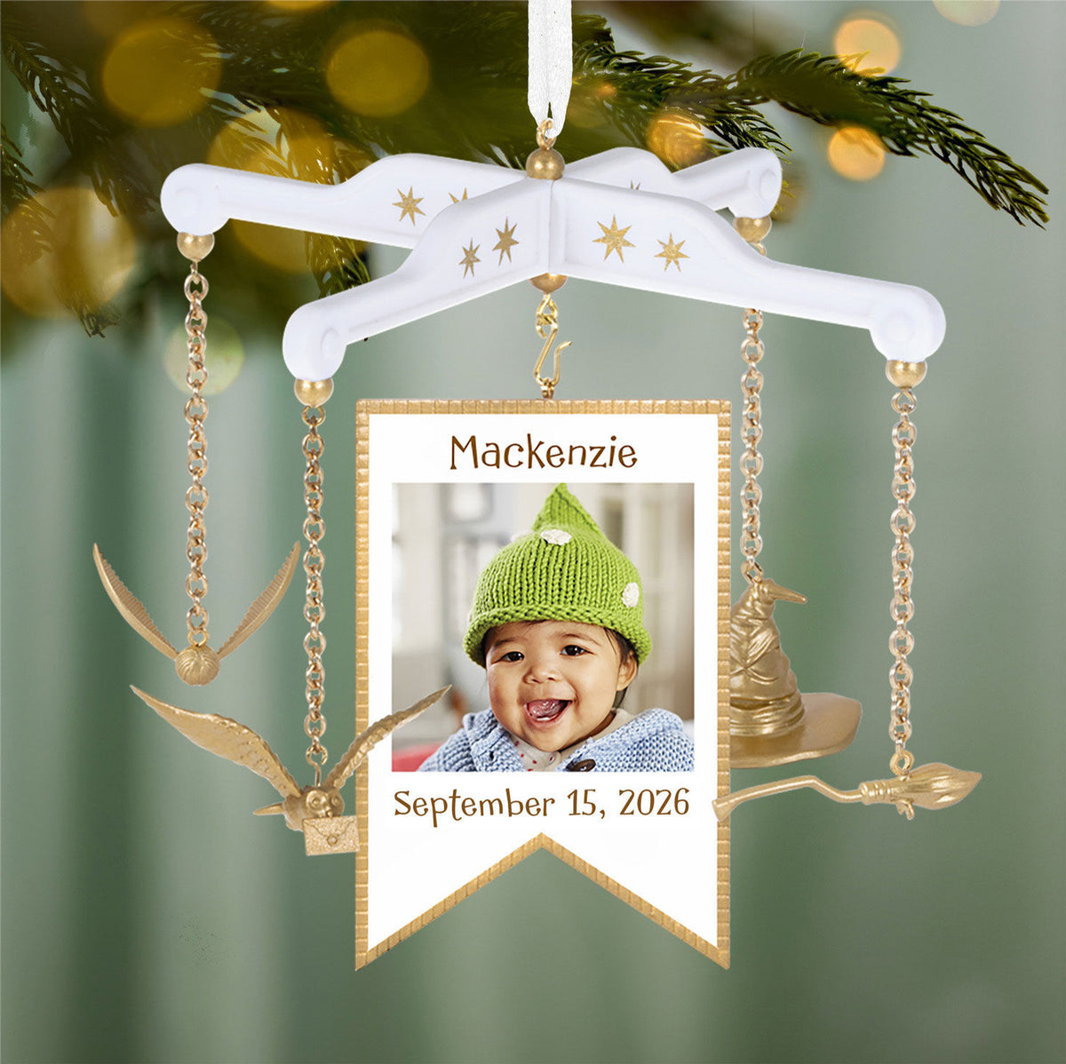 Harry Potter™ Baby Mobile Personalized Ornament, Custom Photo and Text