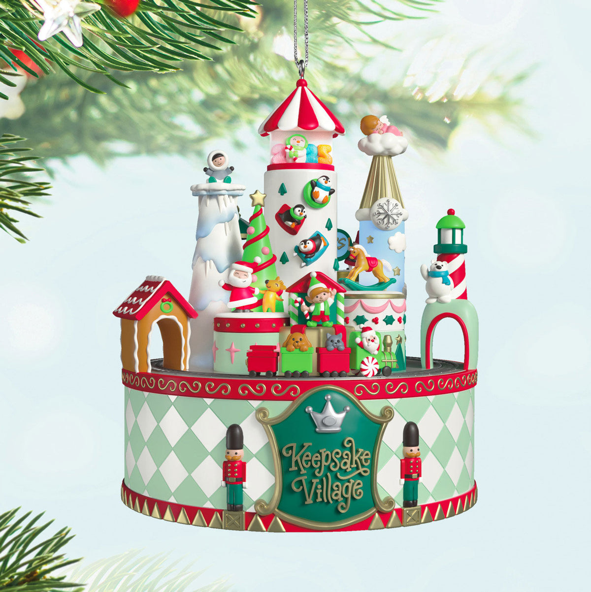 Keepsake Village Musical Ornament With Light and Motion