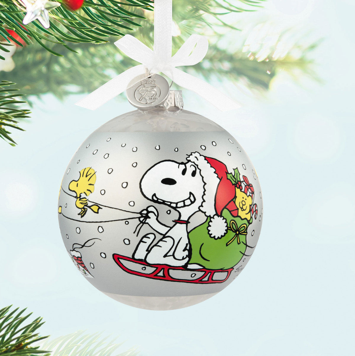 Peanuts® 75th Anniversary Special Edition Glass Ornament