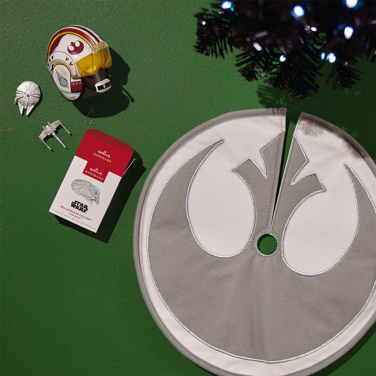 Mini Star Wars™ Red Five Rebel Pilot ShowToppers Musical Tree Topper With Light, 3"