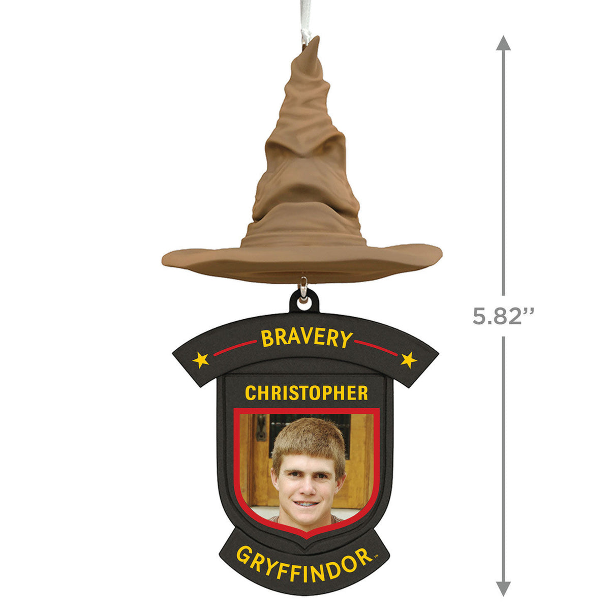 Harry Potter™ Sorting Hat House Trait Personalized Ornament, Custom Photo and Text