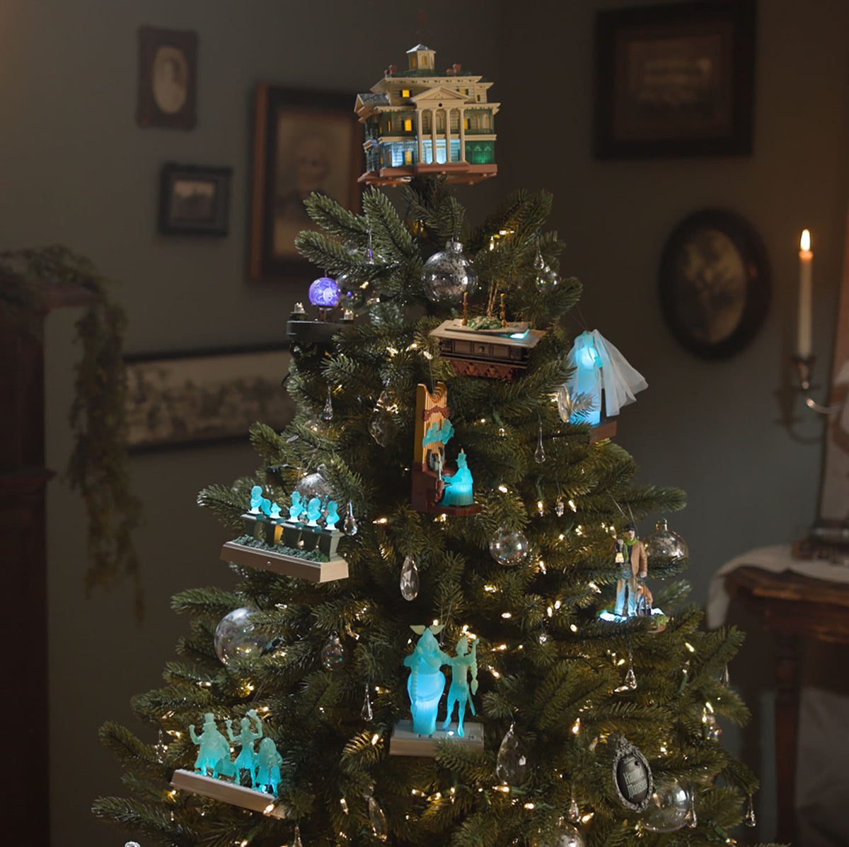 Disney The Haunted Mansion Collection The Coffin in the Conservatory Ornament With Light and Sound
