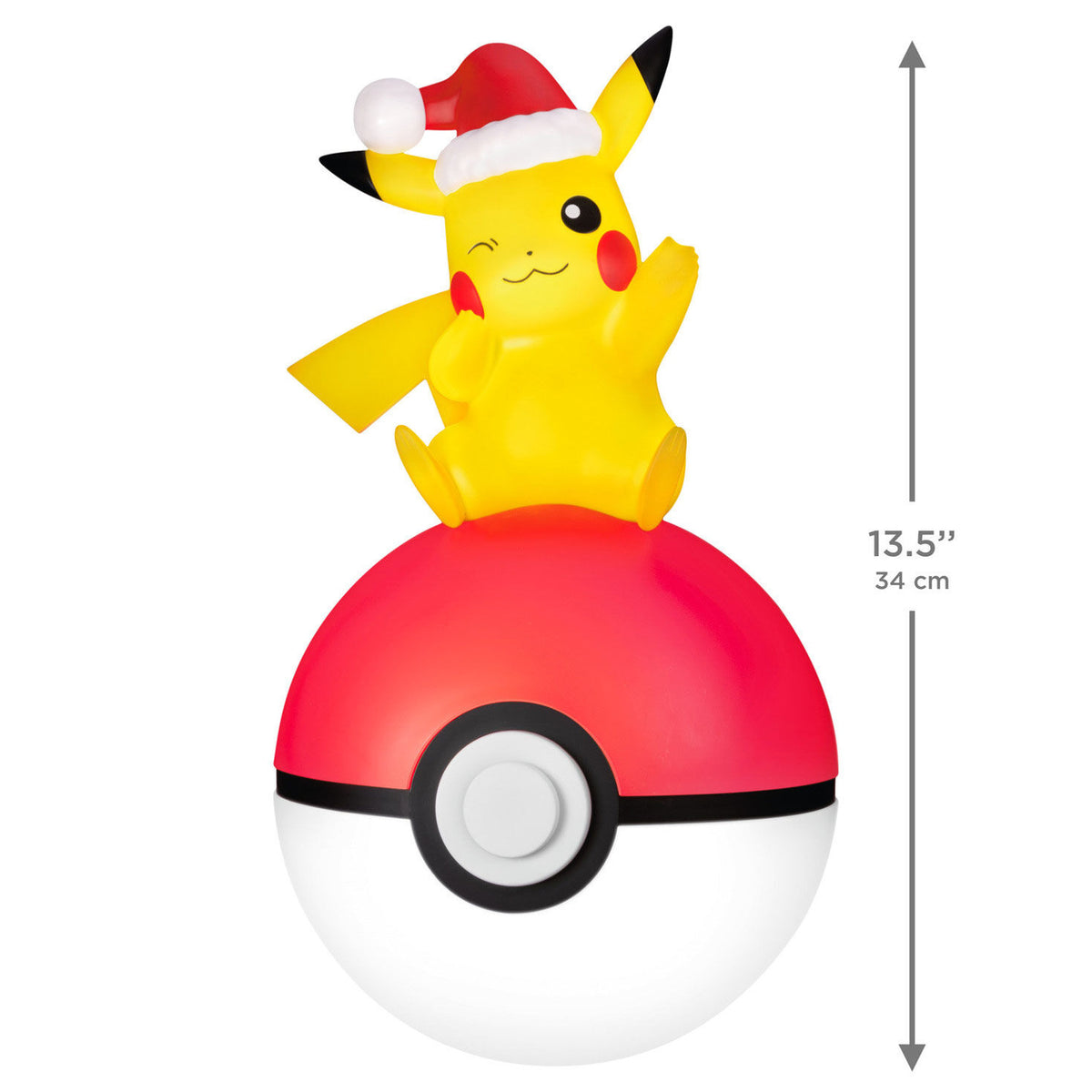 Pokémon Holiday Pikachu Tree Topper With Light, 13.5"
