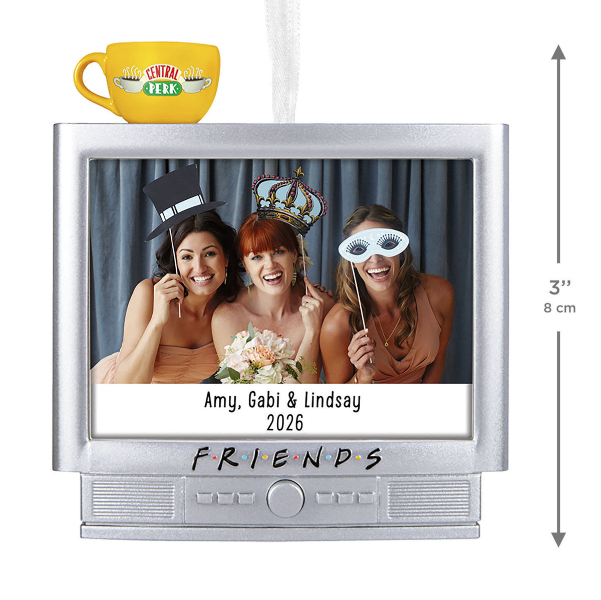 Friends Television Personalized Ornament, Custom Photo and Text